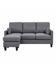 Chaise Longue DKD Home Decor Grau Metall 250 x 160 x 85 cm | Tienda24 Tienda24.eu