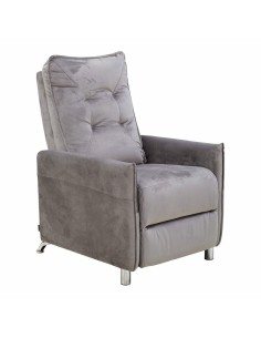 Sedia Reclinabile Astan Hogar Relax Manuale Grigio Velluto da Astan Hogar, Sedie - Ref: S7000067, Precio: €285.00, Descuento: %