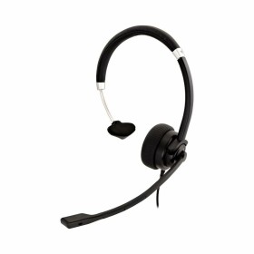 Headphones with Microphone V7 HU411    Black by V7, Headphones and accessories - Ref: S55002763, Price: 23,67 €, Discount: %