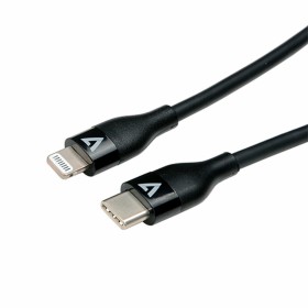 Cable USB-C a Lightning V7 V7USBCLGT-1M   Negro de V7, Cables USB - Ref: S55009090, Precio: 14,37 €, Descuento: %