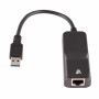 Adaptateur Ethernet vers USB V7 CBLUSB3RJ-1E     Noir | Tienda24 - Global Online Shop Tienda24.eu