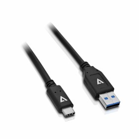 Câble USB A vers USB C V7 V7U2C-1M-BLK-1E  Noir 1 m de V7, Câbles USB - Réf : S55018972, Prix : 4,79 €, Remise : %