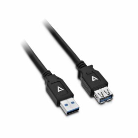 Cable USB V7 V7U3.0EXT-2M-BLK-1E USB A Negro de V7, Cables USB - Ref: S55018983, Precio: 7,79 €, Descuento: %