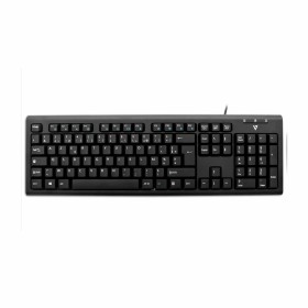 Keyboard V7 KU200FR Black French AZERTY by V7, Keyboards - Ref: S55019235, Price: 15,52 €, Discount: %