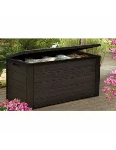 Outdoor Chest TOOD Brown Resin 120 x 46 x 58 cm by TOOD, Patio chests - Ref: S7103605, Price: 78,58 €, Discount: %