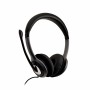 Auriculares com microfone V7 HU521 Preto Prateado | Tienda24 - Global Online Shop Tienda24.eu