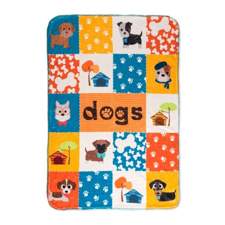 Blanket HappyFriday Mr Fox Dogs Multicolour Microfibre 110 x 140 cm (Dog) by HappyFriday, Blankets - Ref: D1610247, Price: 31...