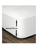 Fitted sheet Lovely Home White 140 x 190 cm | Tienda24 Tienda24.eu