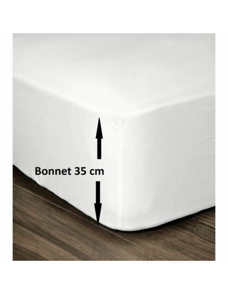 Fitted sheet Lovely Home White 140 x 190 cm | Tienda24 Tienda24.eu