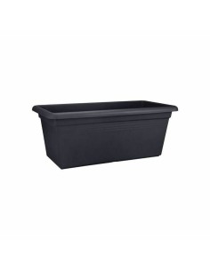 Self-watering flowerpot Stefanplast Gaia Anthracite Plastic 25 x 25 x 25 cm (6 Units) | Tienda24 Tienda24.eu