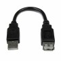 Cavo USB Startech USBEXTAA6IN     USB A Nero | Tienda24 - Global Online Shop Tienda24.eu