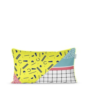 Cushion cover HappyFriday HF Living Squiggles Multicolour 50 x 30 cm by HappyFriday, Cushion Covers - Ref: D1610269, Price: 1...