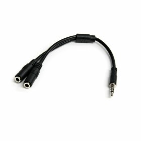 Audio Jack Adapter Startech MUYHSMFF    Black 0,2 m by Startech, Cables - Ref: S55056675, Price: 6,26 €, Discount: %