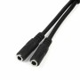 Adaptador Audio Jack Startech MUYHSMFF    Negro 0,2 m de Startech, Cables - Ref: S55056675, Precio: 6,26 €, Descuento: %