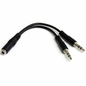 Audio Jack Adapter Startech MUYHSFMM    Black 0,13 m by Startech, Cables - Ref: S55056722, Price: 9,80 €, Discount: %