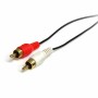 Cable Audio Jack (3,5 mm) a 2 RCA Startech MU3MMRCA Negro de Startech, Cables - Ref: S55056832, Precio: 7,27 €, Descuento: %