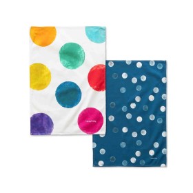 Kitchen Cloth HappyFriday Confetti Multicolour 70 x 50 cm (2 Units) by HappyFriday, Dish Cloth & Towels - Ref: D1610282, Pric...