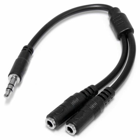 Adaptador Audio Jack Startech MUY1MFFS    Negro 0,2 m de Startech, Cables - Ref: S55056926, Precio: 6,91 €, Descuento: %