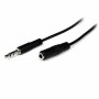 Câble Rallonge Jack (3,5 mm) Startech MU1MMFS       Noir 1 m | Tienda24 - Global Online Shop Tienda24.eu