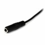 Câble Rallonge Jack (3,5 mm) Startech MU1MMFS       Noir 1 m | Tienda24 - Global Online Shop Tienda24.eu