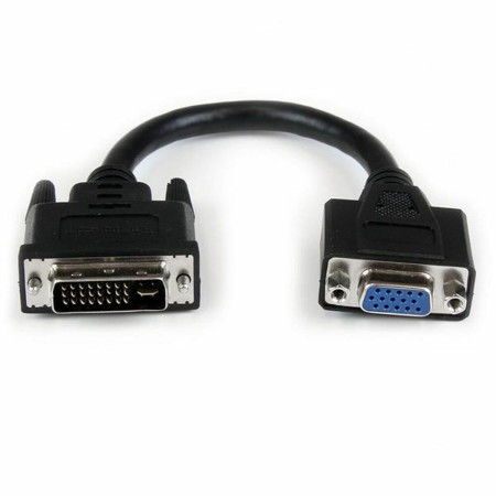 DVI-I to VGA Cable Startech DVIVGAMF8IN     Black 0,2 m | Tienda24 - Global Online Shop Tienda24.eu