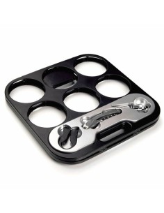 Set d'Accessoires pour Vin Koala Ac Noir Métal 2 Pièces | Tienda24 Tienda24.eu