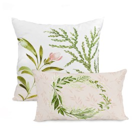 Set of cushion covers HappyFriday Herbal Multicolour 2 Pieces by HappyFriday, Cushion Covers - Ref: D1610292, Price: 13,53 €,...