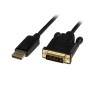 Adaptador DisplayPort para adaptador DVI Startech DP2DVIMM3BS Preto 90 cm | Tienda24 - Global Online Shop Tienda24.eu