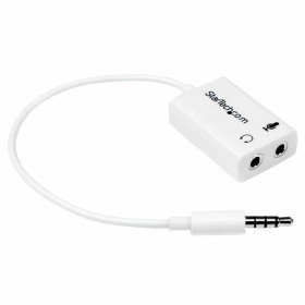 Adaptateur Audio Jack Startech MUYHSMFFADW   Blanc 0,15 m de Startech, Câbles - Réf : S55057285, Prix : 5,67 €, Remise : %