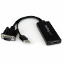 Adaptador HDMI a VGA Startech VGA2HDU    Negro de Startech, Cables HDMI - Ref: S55057355, Precio: 63,03 €, Descuento: %