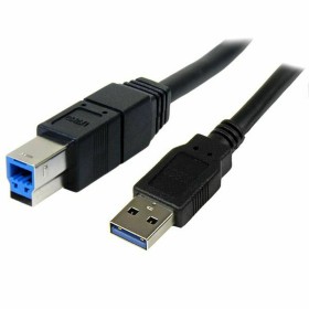 Câble USB A vers USB B Startech USB3SAB3MBK 3 m Noir de Startech, Câbles USB - Réf : S55057359, Prix : 12,95 €, Remise : %