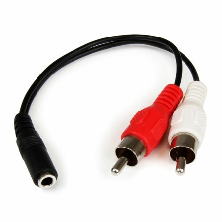 Câble Audio Jack (3,5 mm) vers 2 RCA Startech MUFMRCA    Noir 0,15 m de Startech, Câbles - Réf : S55057394, Prix : 6,67 €, Re...