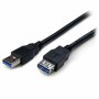 USB-Kabel Startech USB3SEXT2MBK     Schwarz | Tienda24 - Global Online Shop Tienda24.eu