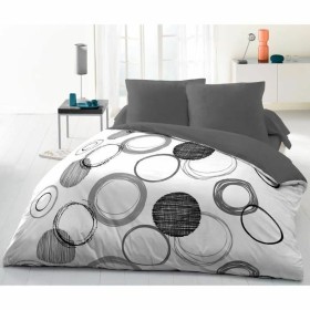 Bedding set HOME LINGE PASSION White Circles Light grey 220 x