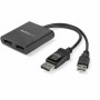 Splitter DisplayPort Startech MSTDP122DP Black 4K Ultra HD by Startech, DisplayPort Cables - Ref: S55057612, Price: 59,96 €, ...