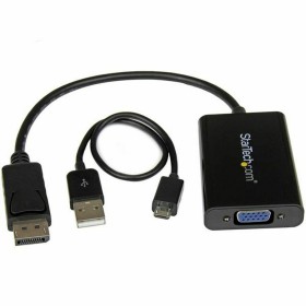 Adaptador DisplayPort a SVGA Startech DP2VGAA    Negro de Startech, Cables DisplayPort - Ref: S55057629, Precio: 33,52 €, Des...