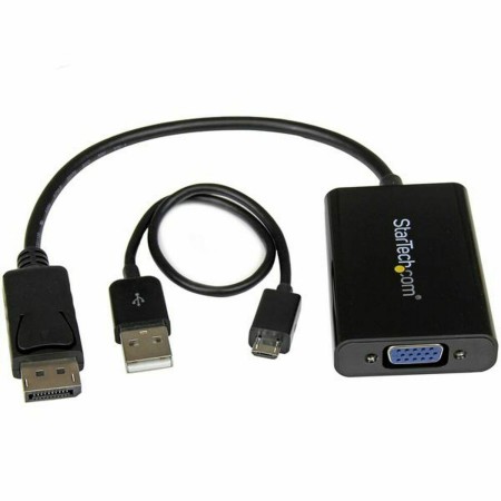 DisplayPort-zu-SVGA-Adapter Startech DP2VGAA    Schwarz von Startech, DisplayPort-Kabel - Ref: S55057629, Preis: 33,52 €, Rab...