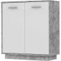 Mueble de almacenaje Madera Gris claro Blanco (88,9 x 34,2 x