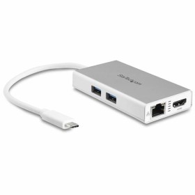 Hub USB Startech DKT30CHPDW Blanc 60 W de Startech, Hubs USB - Réf : S55058060, Prix : 45,33 €, Remise : %