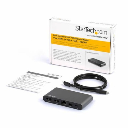 USB Hub Startech DK30C2HAGPD Black Grey USB-C by Startech, USB hubs - Ref: S55058453, Price: 180,40 €, Discount: %