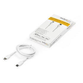 Cabo USB para Lightning Startech RUSBCLTMM1MW Branco 1 m de Startech, Cabos USB - Ref: S55058798, Preço: 23,37 €, Desconto: %