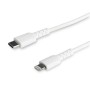 Câble USB vers Lightning Startech RUSBCLTMM1MW Blanc 1 m de Startech, Câbles USB - Réf : S55058798, Prix : 23,37 €, Remise : %