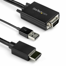 Adapter HDMI auf VGA Startech VGA2HDMM2M   (2 m) Schwarz von Startech, HDMI-Kabel - Ref: S55058866, Preis: 44,78 €, Rabatt: %