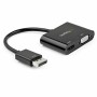 Display Port to HDMI/VGA Adapter Startech DP2VGAHD20      4K Ultra HD Black | Tienda24 - Global Online Shop Tienda24.eu