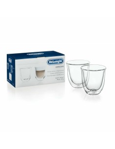 Juego de Tazas de Café Home ESPRIT Azul Rosa Gres Urbano 180 ml 4 Piezas | Tienda24 Tienda24.eu