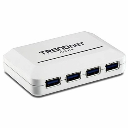 Hub USB Trendnet TU3-H4        Blanc | Tienda24 - Global Online Shop Tienda24.eu