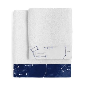 Towel set HappyFriday Blanc Cosmos Multicolour 2 Pieces by HappyFriday, Towels - Ref: D1610429, Price: 44,81 €, Discount: %