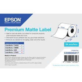 Thermal Paper Roll Epson C33S045417 (1 Unit) by Epson, Machine Rolls - Ref: S55080976, Price: 9,44 €, Discount: %