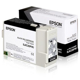 Cartouche d'encre originale Epson SJIC20P(K) Noir de Epson, Toners et encre pour imprimante - Réf : S55080978, Prix : 81,06 €...