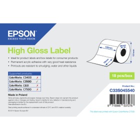 Etiquettes pour Imprimante Epson C33S045540 de Epson, Étiquettes adhésives et autocollants - Réf : S55080993, Prix : 29,77 €,...